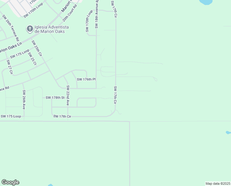 map of restaurants, bars, coffee shops, grocery stores, and more near 34479 Southwest 17th Circle in Ocala