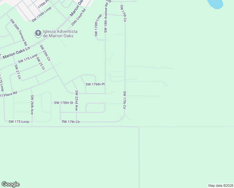 map of restaurants, bars, coffee shops, grocery stores, and more near 17256 Southwest 17th Circle in Ocala