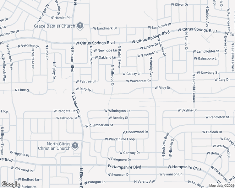 map of restaurants, bars, coffee shops, grocery stores, and more near 2316 West Riley Drive in Citrus Springs