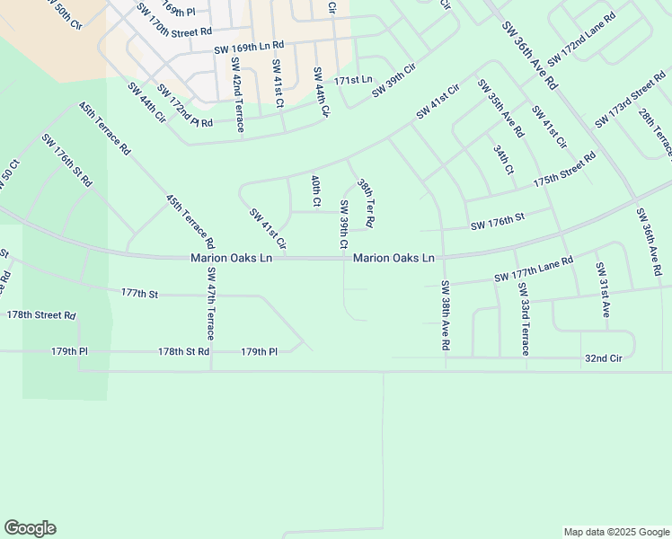 map of restaurants, bars, coffee shops, grocery stores, and more near 17736 Southwest 39th Court in Ocala