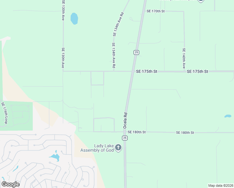 map of restaurants, bars, coffee shops, grocery stores, and more near 17740 County Road 25 in Weirsdale