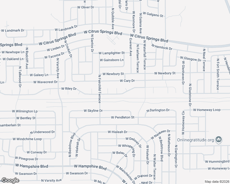 map of restaurants, bars, coffee shops, grocery stores, and more near 6975 Lynn Place in Citrus Springs
