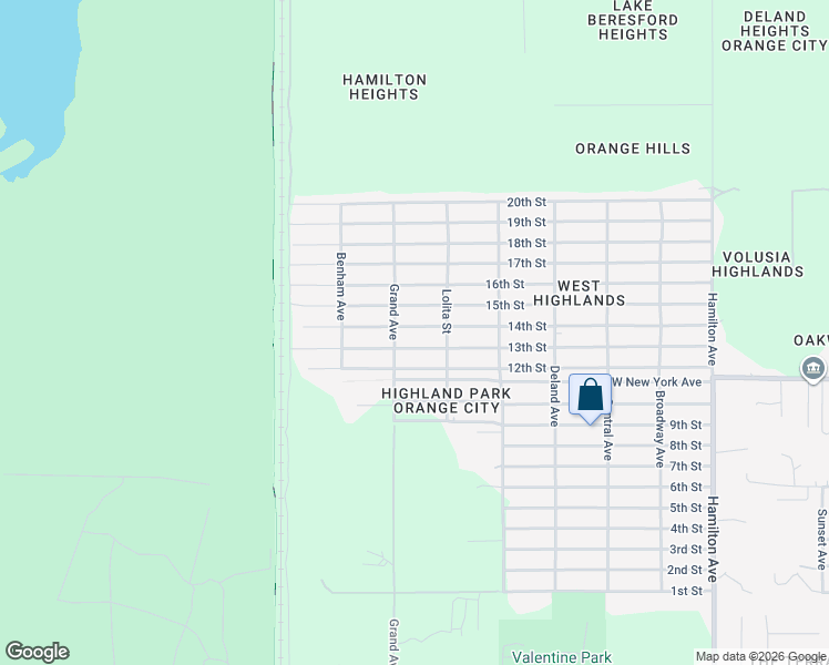 map of restaurants, bars, coffee shops, grocery stores, and more near 1660 14th Street in Orange City