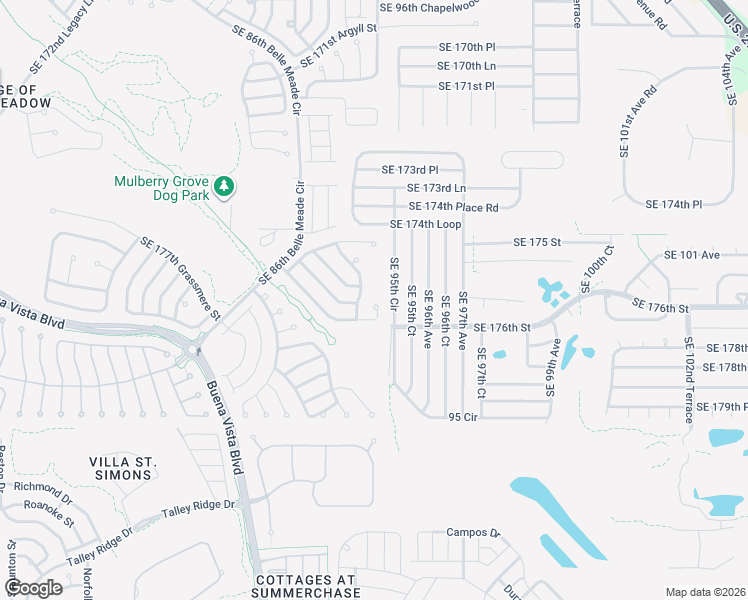 map of restaurants, bars, coffee shops, grocery stores, and more near 17753 Southeast 92nd Grantham Terrace in The Villages