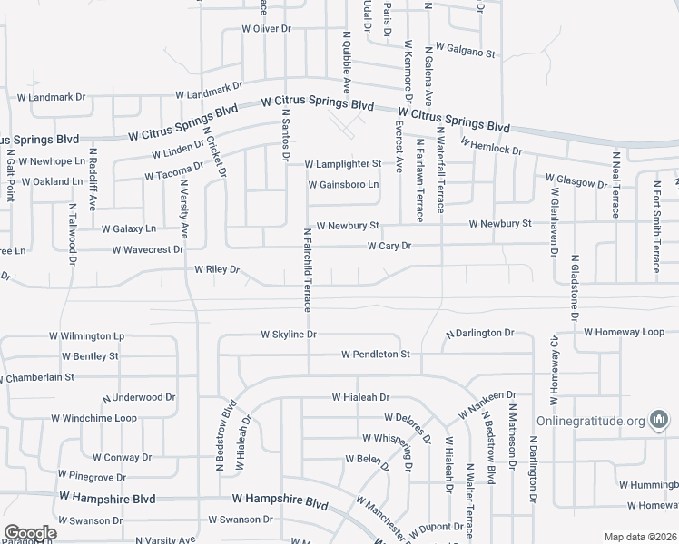 map of restaurants, bars, coffee shops, grocery stores, and more near 6975 Lynn Place in Citrus Springs