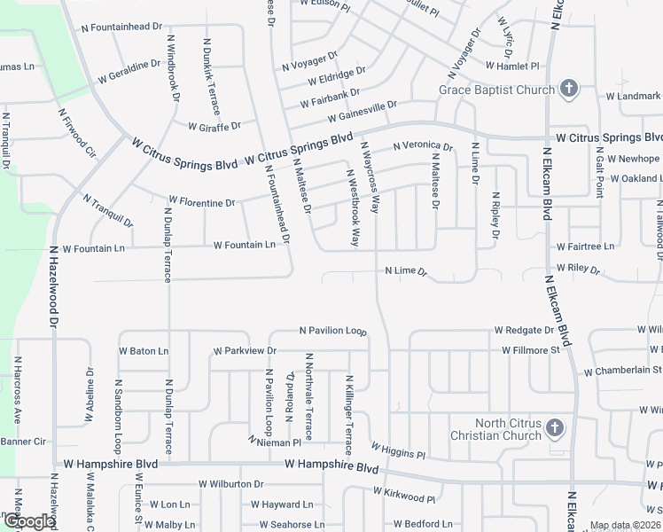 map of restaurants, bars, coffee shops, grocery stores, and more near 6888 North Lime Drive in Citrus Springs
