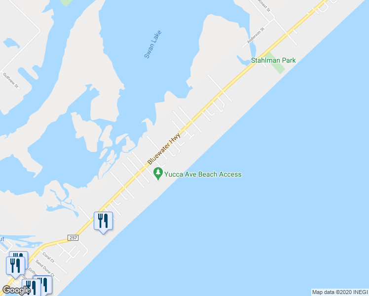 map of restaurants, bars, coffee shops, grocery stores, and more near 111 Southwind Drive in Surfside Beach