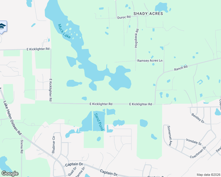 map of restaurants, bars, coffee shops, grocery stores, and more near 2088 East Kicklighter Road in Lake Helen