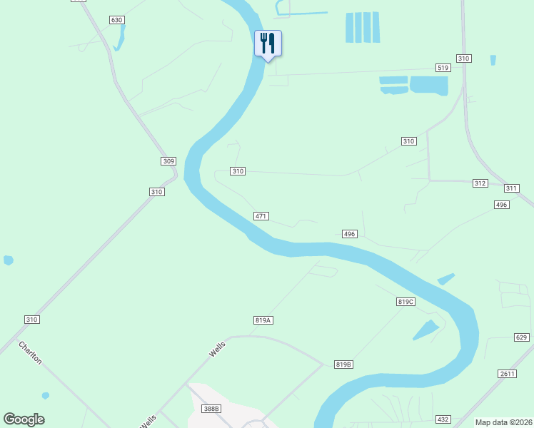 map of restaurants, bars, coffee shops, grocery stores, and more near 2882 County Road 471 in Brazoria