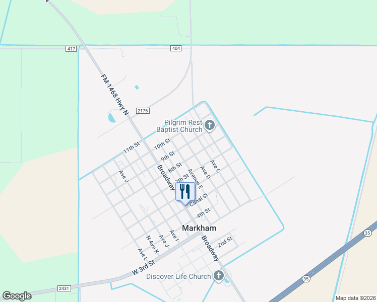 map of restaurants, bars, coffee shops, grocery stores, and more near 198 East 9th in Markham