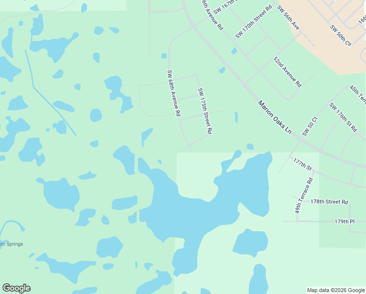map of restaurants, bars, coffee shops, grocery stores, and more near Southwest 175th Street Road in Ocala