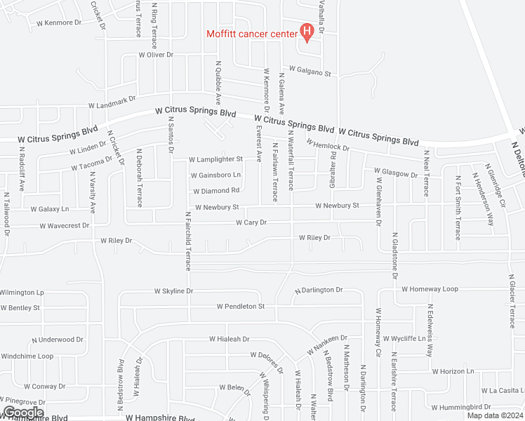 map of restaurants, bars, coffee shops, grocery stores, and more near 1398 West Newbury Street in Citrus Springs