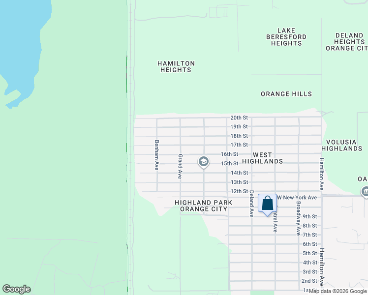map of restaurants, bars, coffee shops, grocery stores, and more near 1635 16th Street in Orange City