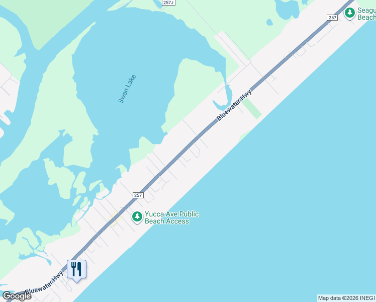 map of restaurants, bars, coffee shops, grocery stores, and more near 118 Point Lafitte Court in Surfside Beach