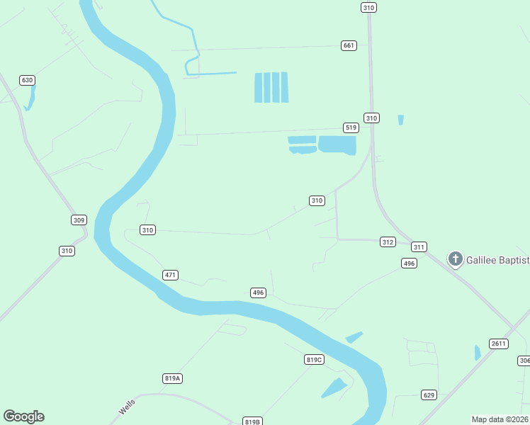 map of restaurants, bars, coffee shops, grocery stores, and more near 2850 County Road 310 in Brazoria