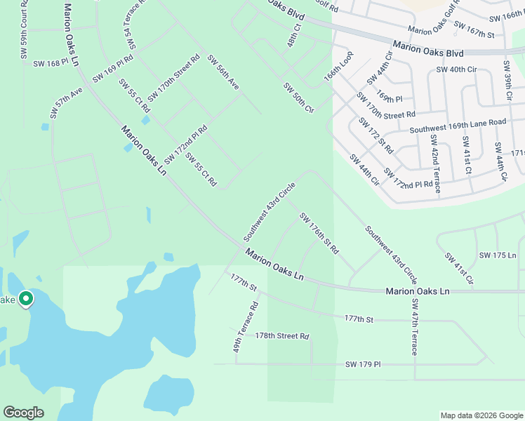 map of restaurants, bars, coffee shops, grocery stores, and more near Southwest 50 Court in Ocala