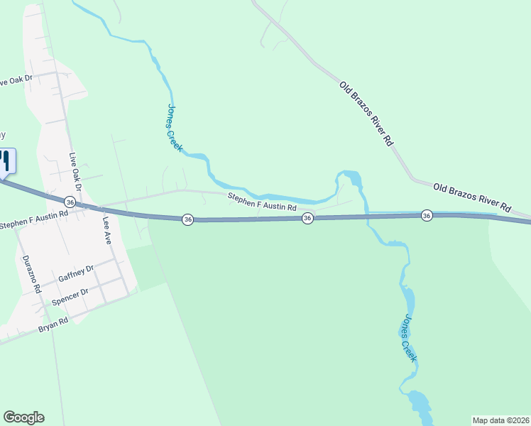 map of restaurants, bars, coffee shops, grocery stores, and more near 5821 Stephen F Austin Road in Jones Creek