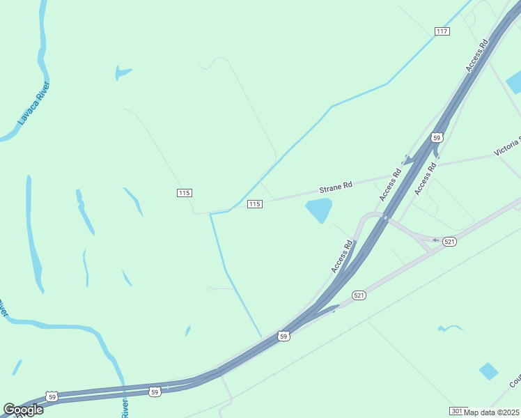 map of restaurants, bars, coffee shops, grocery stores, and more near 1350 U.S. 59 in Edna