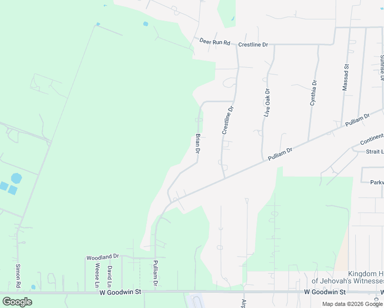 map of restaurants, bars, coffee shops, grocery stores, and more near 215 Brian Drive in Pleasanton