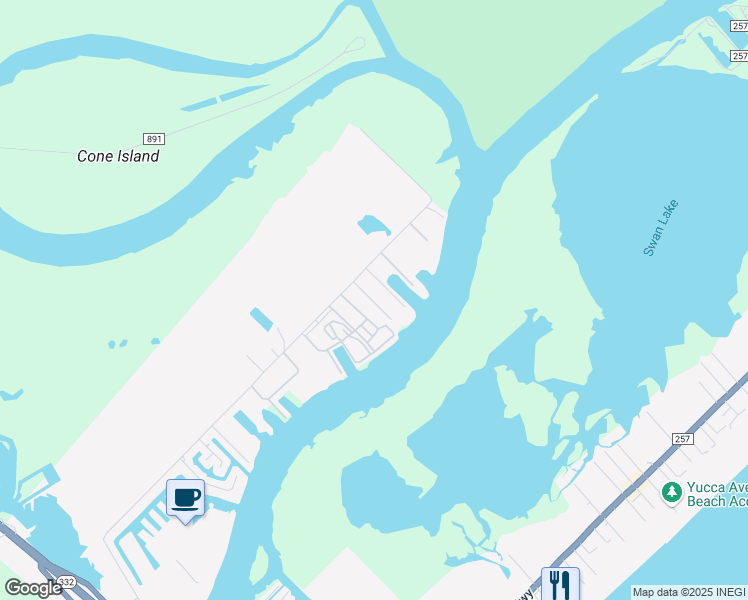map of restaurants, bars, coffee shops, grocery stores, and more near 1118 Gulfview Street in Freeport