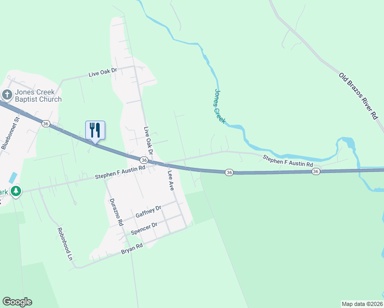 map of restaurants, bars, coffee shops, grocery stores, and more near 130 Frontier Lane in Freeport