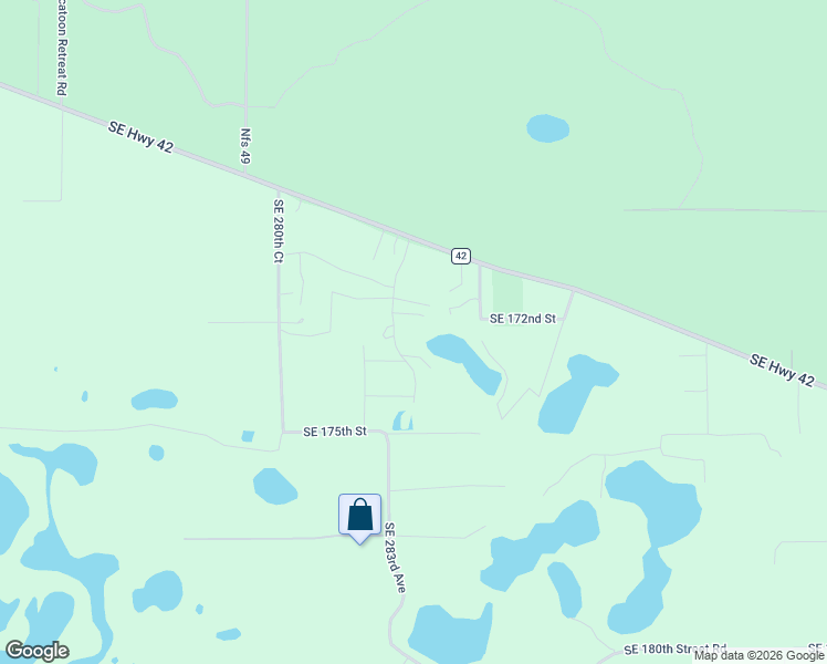 map of restaurants, bars, coffee shops, grocery stores, and more near 17287 Southeast 283rd Avenue in Umatilla