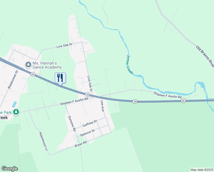 map of restaurants, bars, coffee shops, grocery stores, and more near 131 Frontier Lane in Freeport