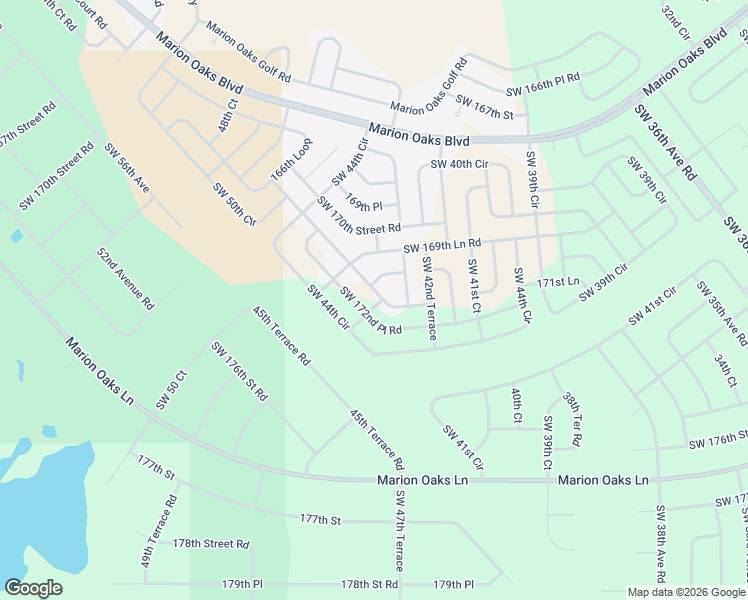 map of restaurants, bars, coffee shops, grocery stores, and more near 44 Terrace in Ocala