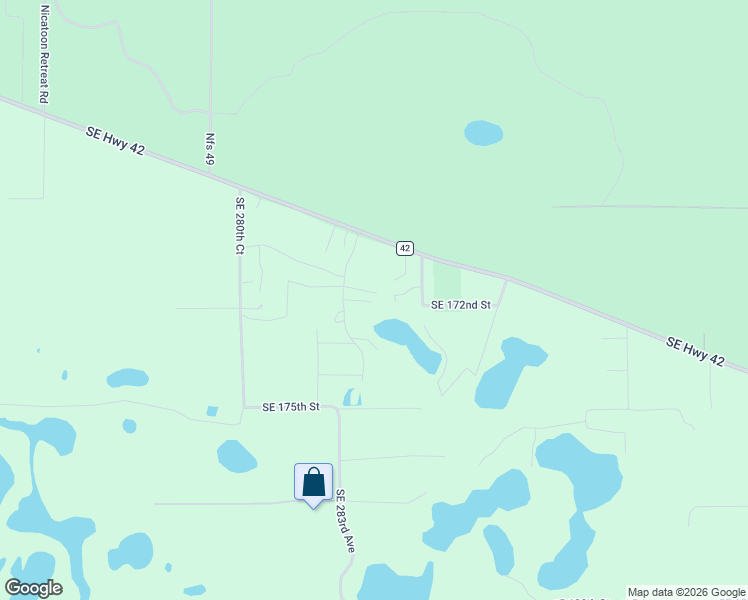 map of restaurants, bars, coffee shops, grocery stores, and more near 17287 Southeast 283rd Avenue in Umatilla