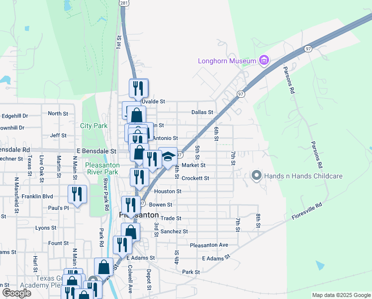 map of restaurants, bars, coffee shops, grocery stores, and more near 1440 4th Street in Pleasanton