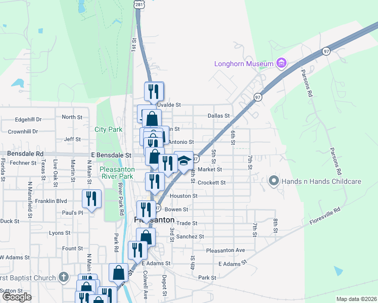 map of restaurants, bars, coffee shops, grocery stores, and more near 1440 4th Street in Pleasanton