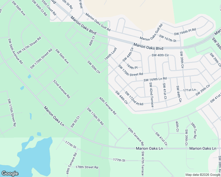 map of restaurants, bars, coffee shops, grocery stores, and more near 4564 Southwest 172nd Place Road in Ocala