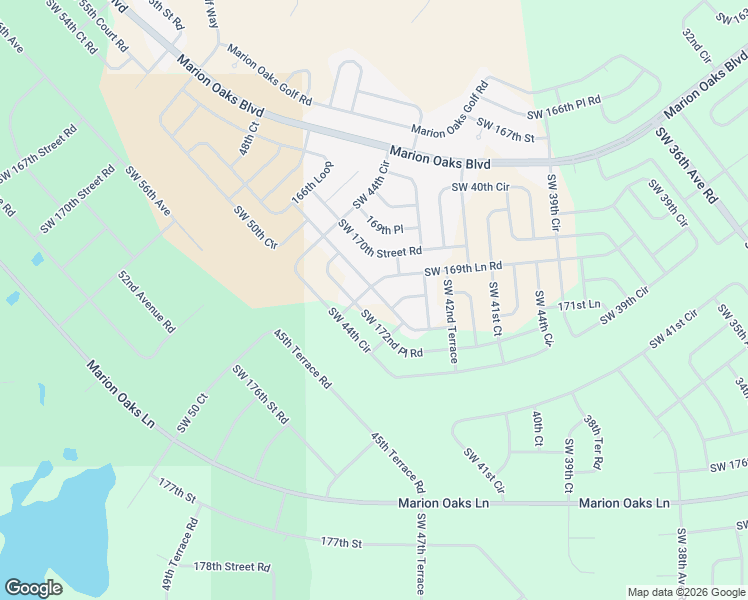map of restaurants, bars, coffee shops, grocery stores, and more near 4559 Southwest 172nd Place Road in Ocala