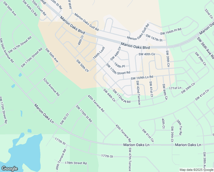 map of restaurants, bars, coffee shops, grocery stores, and more near 4564 Southwest 172nd Place Road in Ocala
