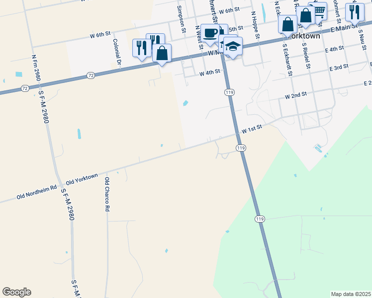 709 Old Yorktown, Yorktown TX Walk Score