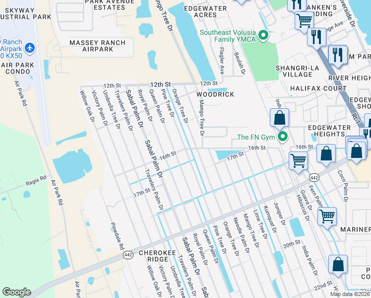 map of restaurants, bars, coffee shops, grocery stores, and more near 1598 16th Street in Edgewater