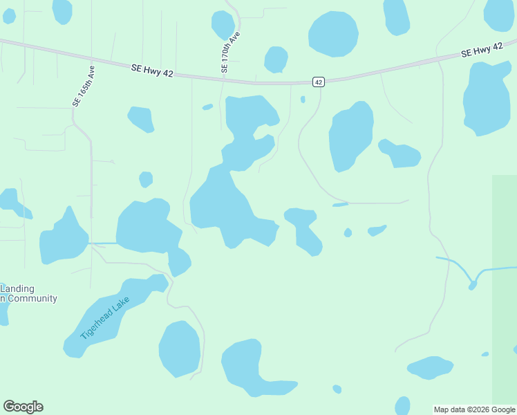 map of restaurants, bars, coffee shops, grocery stores, and more near 16950 Southeast 173rd Terrace Road in Weirsdale
