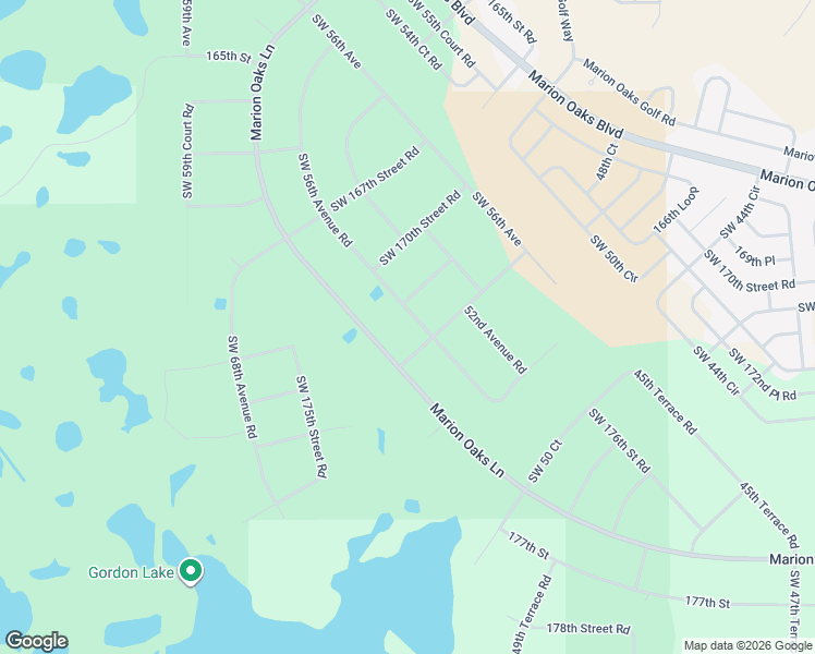 map of restaurants, bars, coffee shops, grocery stores, and more near Southwest 56th Avenue Road in Ocala