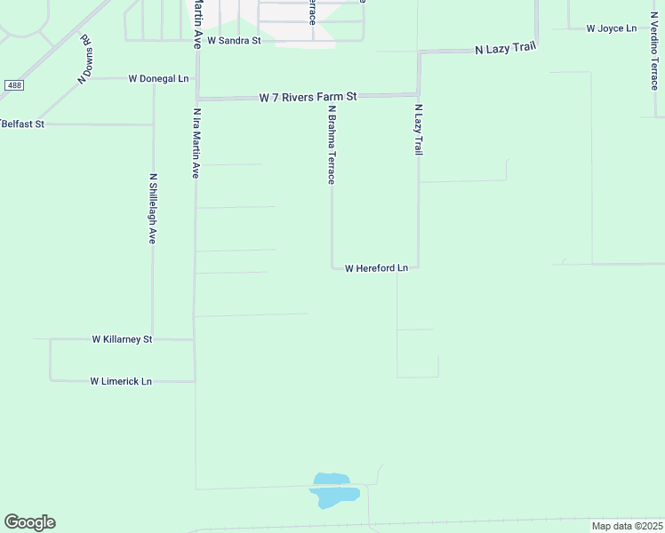 map of restaurants, bars, coffee shops, grocery stores, and more near 7650 North Brahma Terrace in Crystal River