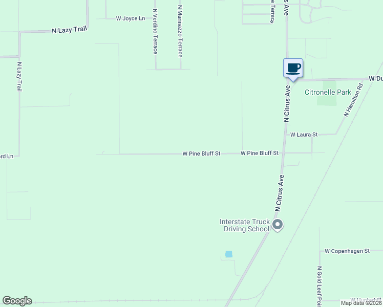 map of restaurants, bars, coffee shops, grocery stores, and more near 8513 West Pine Bluff Street in Crystal River