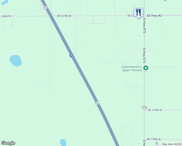 map of restaurants, bars, coffee shops, grocery stores, and more near 690 Southeast 170th Street in Summerfield