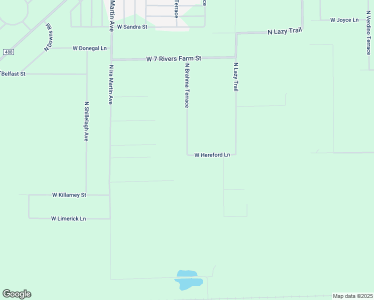 map of restaurants, bars, coffee shops, grocery stores, and more near 7650 North Brahma Terrace in Crystal River