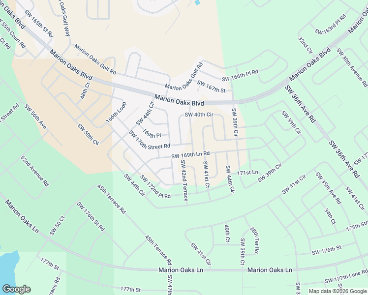 map of restaurants, bars, coffee shops, grocery stores, and more near 4280 Southwest 170th Street Road in Ocala