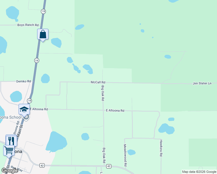 map of restaurants, bars, coffee shops, grocery stores, and more near 19522 McCall Road in Altoona