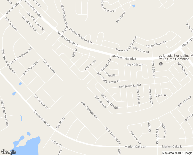 map of restaurants, bars, coffee shops, grocery stores, and more near 4675 Southwest 172nd Street Road in Ocala