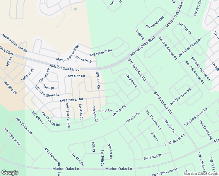map of restaurants, bars, coffee shops, grocery stores, and more near 16969 Southwest 41st Avenue Road in Ocala