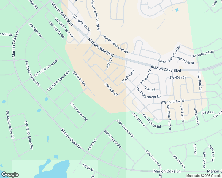map of restaurants, bars, coffee shops, grocery stores, and more near 4741 Southwest 166th Loop in Ocala