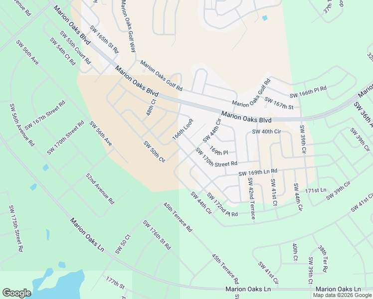 map of restaurants, bars, coffee shops, grocery stores, and more near 4675 Southwest 172nd Street Road in Ocala