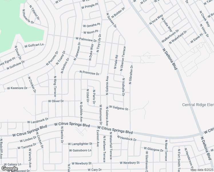map of restaurants, bars, coffee shops, grocery stores, and more near 1301 West Zamora Lane in Citrus Springs