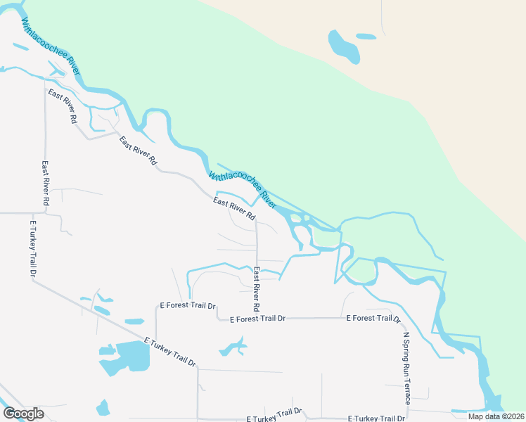 map of restaurants, bars, coffee shops, grocery stores, and more near 6427 East Werner Court in Hernando